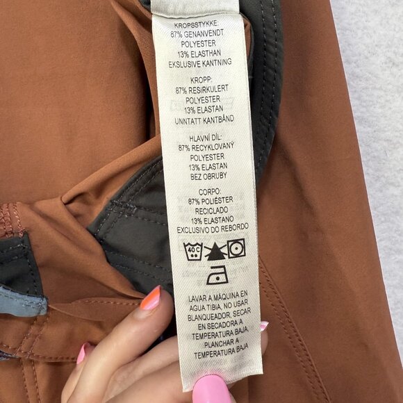 Patagonia Hydro Series Boardshorts Mens 35 Brown Blue Swim Trunks Recycled Eco - Picture 13 of 15